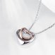 Wholesale Romantic Platinum Heart Necklace Symbol Heart Endless Love Pendant Chains Necklaces For Women Fine Jewelry Christmas Gift  TGGPN271 2 small