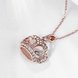Wholesale Classic vintage Rose Gold crown necklace Sparkling zircon Necklace for Women Durable Elegant Necklace Gifts for Girlfriend TGGPN274 1 small