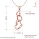 Wholesale Classic Rose Gold Heart to heart Necklace  Chain For Women patry Fashion Charm Jewelry TGGPN281 0 small
