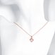 Wholesale JapanKorea Hot Sell rose Gold crystal Necklace for women Girls Love Memory Heart Necklace Valentine's Day Gift Couple Jewelery TGGPN039 1 small