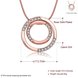 Wholesale Fashion Rose Gold Round Planet Zircon Necklace Pendant Timeless Charm With Distinctive Design For Women Fine Jewelry Gift TGGPN019 0 small