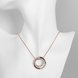 Wholesale Fashion Rose Gold Round Planet Zircon Necklace Pendant Timeless Charm With Distinctive Design For Women Fine Jewelry Gift TGGPN019 4 small