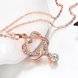 Wholesale Creative Love Heart Necklace rose gold inlay zircon Valentin Jewelry Box Birthday Valentines Day Gift for Girlfriend TGGPN317 3 small