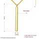 Wholesale Hot Sale 24K gold Chain Necklace for Women Men Jewelry Square Pillar Pendant Necklaces Trendy Jewelry New arrival TGGPN326 0 small