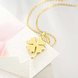 Wholesale Fashion wholesa jewelry from China Stainless Steel Necklace For Women Man Lover's Clover Gold Necklace Engagement Jewelry TGGPN329 3 small
