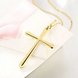 Wholesale Fashion Cross Pendants 24K Gold Color Jesus Cross Pendant Necklace For Men/Women Jewelry Dropshipping TGGPN332 0 small