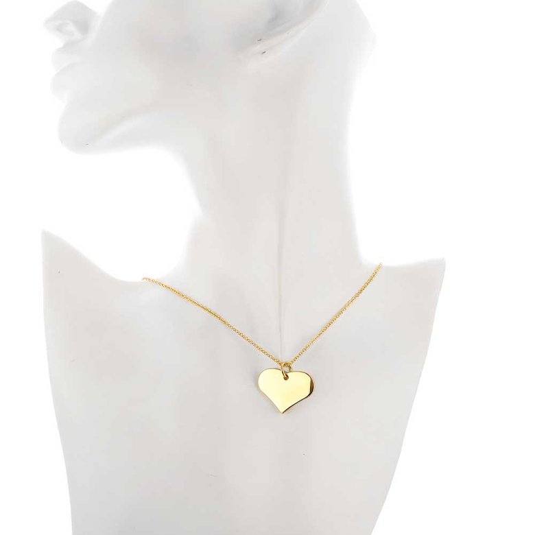 Wholesale High quality Heart Choker Necklaces For Women 24K gold Dainty Pendant Necklace valentine's fine Gifts TGGPN339 3