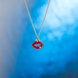 Wholesale Trendy Titanium Zinc Alloy Red Lips Pendant Necklace Sexy Jewelry Gold Color chains For Women Hip Hop Party Gifts TGGPN246 0 small