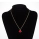 Wholesale Trendy Titanium Zinc Alloy Red Lips Pendant Necklace Sexy Jewelry Gold Color chains For Women Hip Hop Party Gifts TGGPN246 4 small