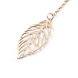 Wholesale Creative Simple Double Gold Leaf Pendant Necklace Women's Trend Punk Tassel Chain Pendant Fashion Ladies Party Jewelry Gifts TGGPN284 1 small
