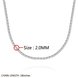 Wholesale Trendy Rhodium Round Chain Nceklace TGCN001 0 small