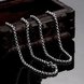 Wholesale Trendy Rhodium Round Chain Nceklace TGCN001 2 small