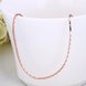 Wholesale Trendy Rose Gold Geometric Chain Nceklace TGCN012 2 small