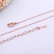 Wholesale Romantic Rose Gold Geometric Chain Nceklace TGCN013 2 small