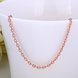 Wholesale Trendy Rose Gold Geometric Chain Nceklace TGCN014 1 small