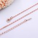 Wholesale Trendy Rose Gold Geometric Chain Nceklace TGCN014 2 small