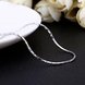 Wholesale Trendy Platinum Geometric Chain Nceklace TGCN016 1 small