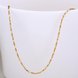 Wholesale Romantic 24K Gold Geometric Chain Nceklace TGCN019 3 small