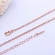 Wholesale Trendy Rose Gold Geometric Chain Nceklace TGCN020 1 small