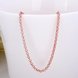 Wholesale Trendy Rose Gold Geometric Chain Nceklace TGCN020 2 small
