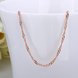 Wholesale Trendy Rose Gold Geometric Chain Nceklace TGCN023 1 small