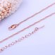 Wholesale Trendy Rose Gold Geometric Chain Nceklace TGCN023 2 small