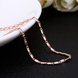 Wholesale Classic Rose Gold Geometric Chain Nceklace TGCN025 0 small