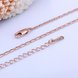 Wholesale Classic Rose Gold Geometric Chain Nceklace TGCN025 2 small
