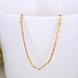 Wholesale Classic Rose Gold Geometric Chain Nceklace TGCN025 3 small