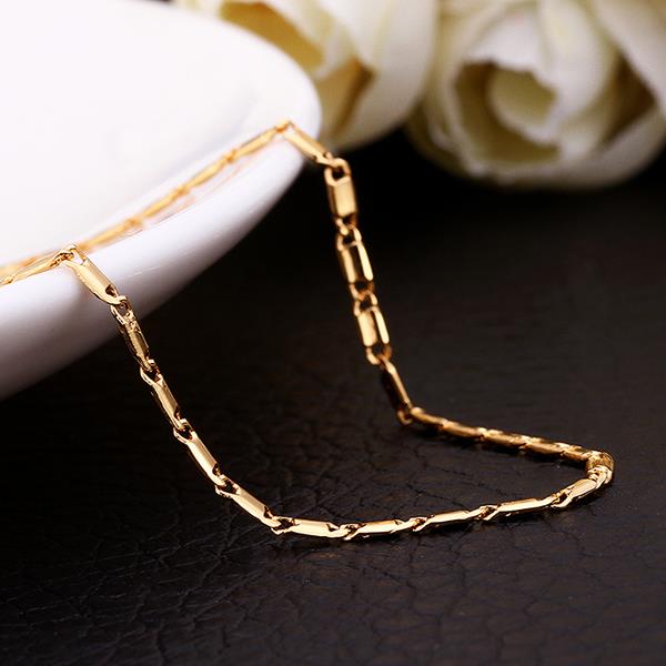 Wholesale Classic Rose Gold Geometric Chain Nceklace TGCN025 6