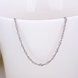 Wholesale Trendy Platinum Geometric Chain Nceklace TGCN029 1 small