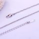 Wholesale Trendy Platinum Geometric Chain Nceklace TGCN029 2 small