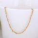 Wholesale Trendy 24K Gold Geometric Chain Nceklace TGCN031 3 small