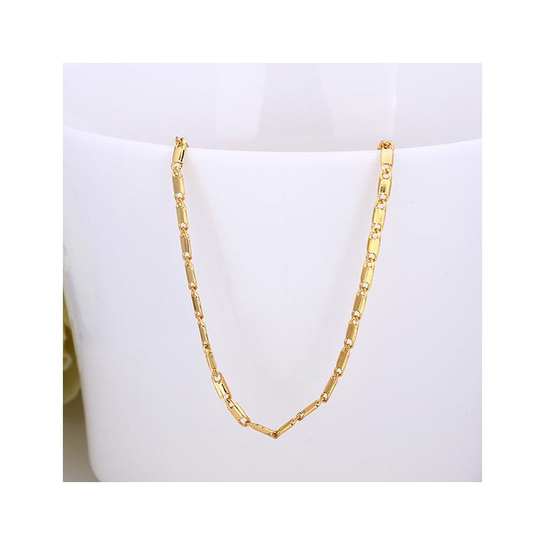 Wholesale Classic 24K Gold Geometric Chain Nceklace TGCN032 3