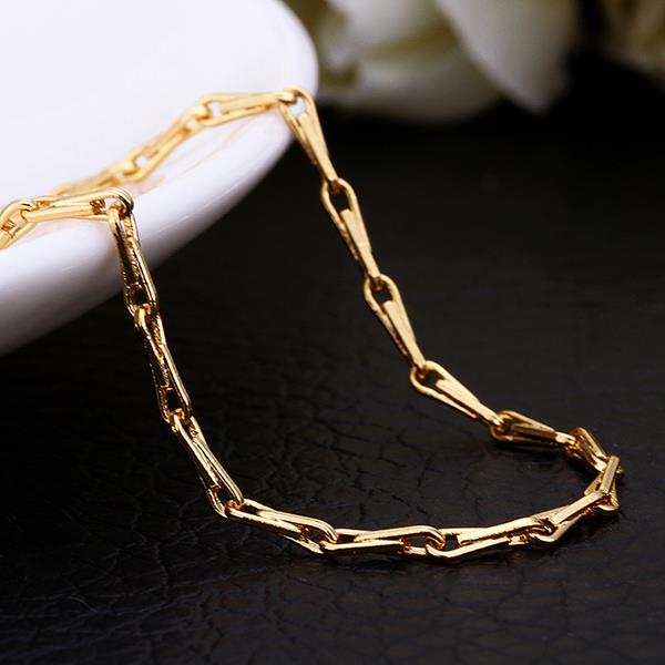 Wholesale Classic 24K Gold Geometric Chain Nceklace TGCN033 2