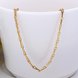 Wholesale Classic 24K Gold Geometric Chain Nceklace TGCN033 3 small