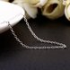 Wholesale Trendy Platinum Geometric Chain Nceklace TGCN034 0 small