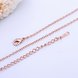 Wholesale Trendy Rose Gold Geometric Chain Nceklace TGCN035 2 small