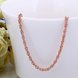 Wholesale Classic Rose Gold Geometric Chain Nceklace TGCN037 1 small