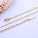 Wholesale Trendy 24K Gold Geometric Chain Nceklace TGCN038 0 small