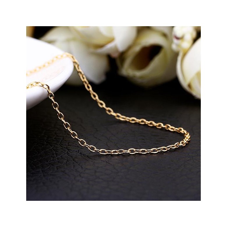 Wholesale Trendy 24K Gold Geometric Chain Nceklace TGCN038 2