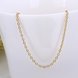 Wholesale Trendy 24K Gold Geometric Chain Nceklace TGCN038 3 small