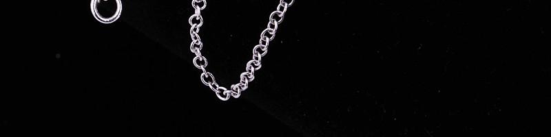 Wholesale Trendy Silver Geometric Chain Nceklace TGCN043 0