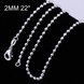 Wholesale Trendy Silver Ball Chain Nceklace TGCN045 3 small