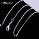 Wholesale Classic Silver Geometric Chain Nceklace TGCN048 1 small