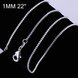 Wholesale Classic Silver Geometric Chain Nceklace TGCN048 3 small