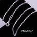 Wholesale Classic Silver Geometric Chain Nceklace TGCN050 1 small