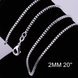 Wholesale Classic Silver Geometric Chain Nceklace TGCN050 2 small