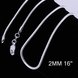 Wholesale Classic Silver Geometric Chain Nceklace TGCN051 0 small