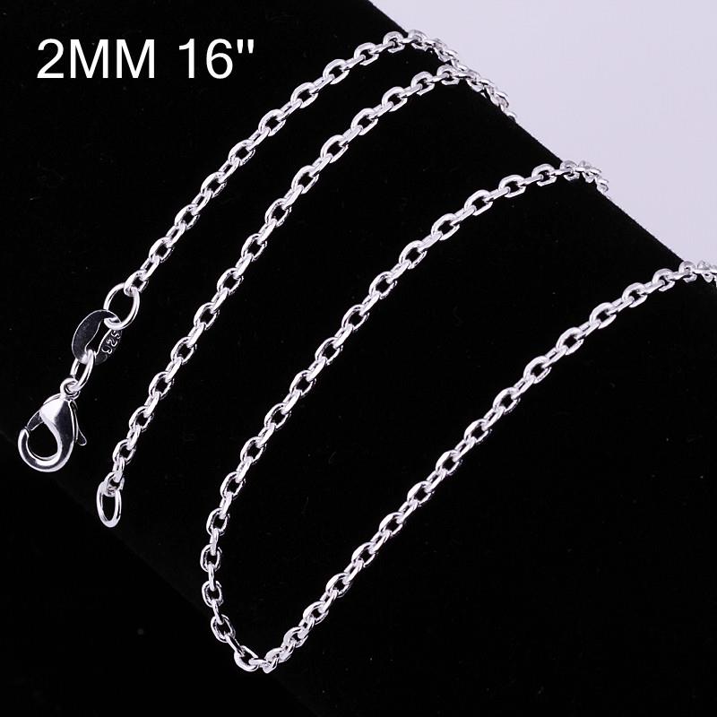 Wholesale Trendy Silver Geometric Chain Nceklace TGCN052 0